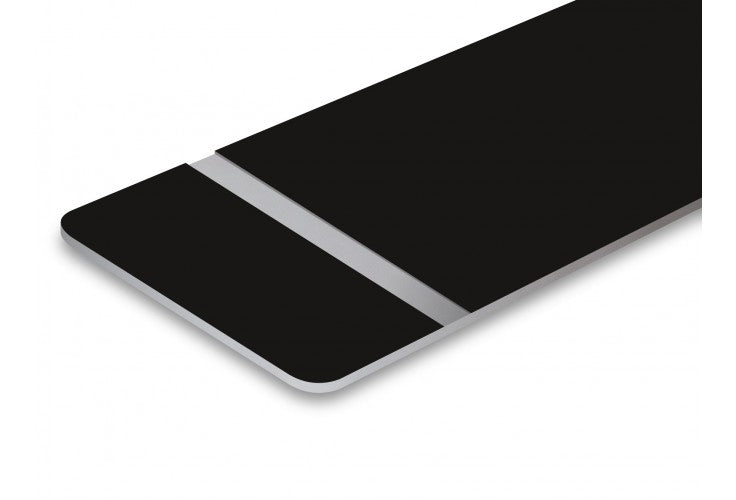 Flex Matte Black/Silver-Adhesive-12x24x020