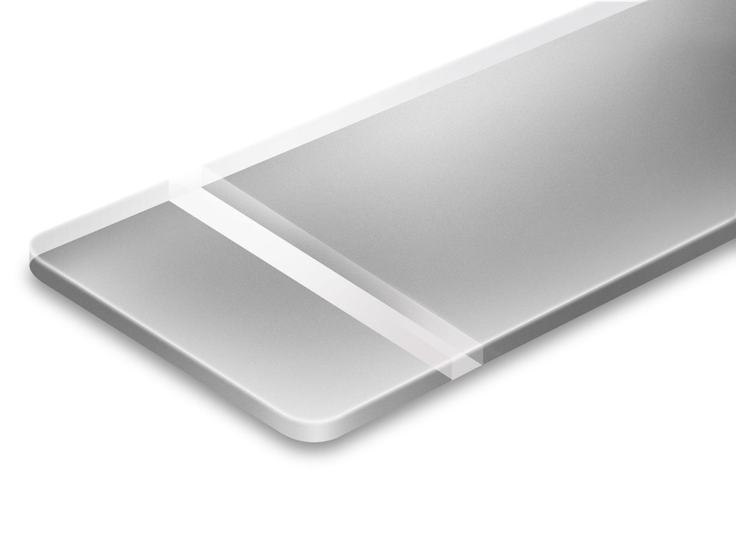 Reverse Matte Clear Silver