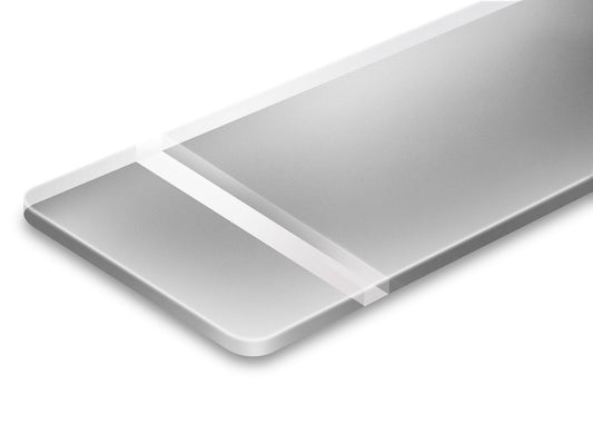 Reverse Matte Clear Silver