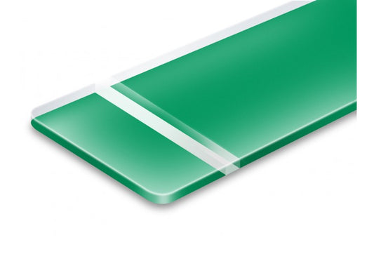 Reverse Clear Matte Bright Green