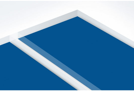 Reverse Matte Clear Sapphire Blue-12x24x060