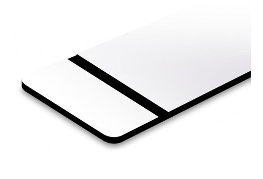 Brushed Satin White/Black-12x24x060