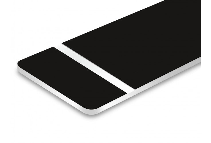 Brushed Satin Black/White-12x24x060