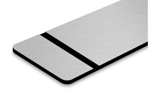 Print Receptive Brushed Aluminum/Black